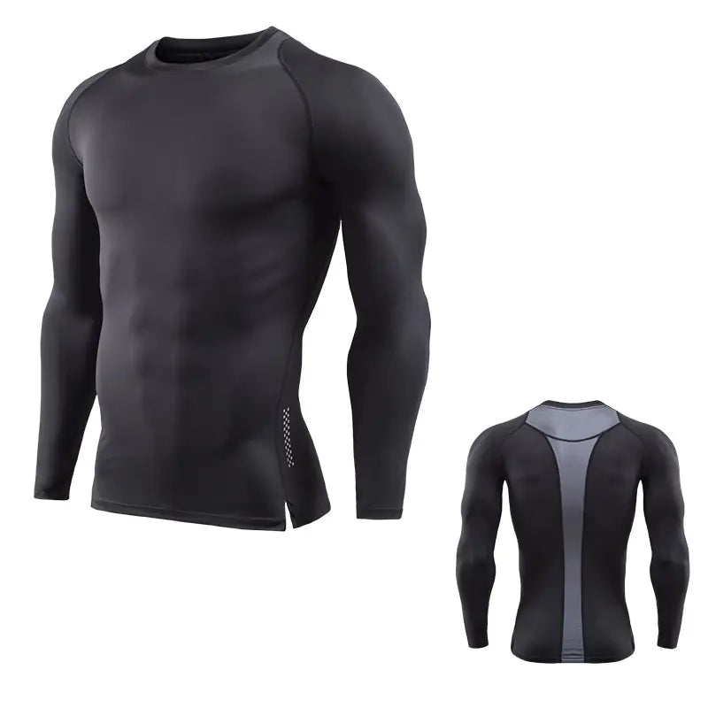 Men's Long Sleeve Compression Quick-Dry Sports Shirt