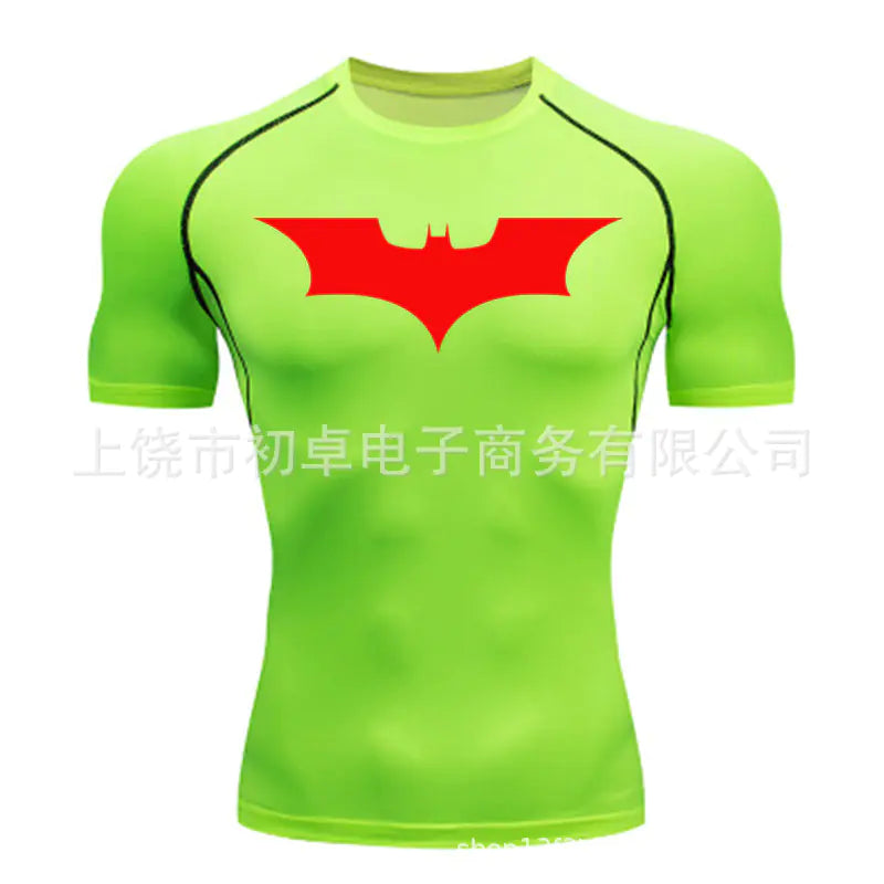 Men's Compression Short Sleeve Sports T-Shirt for Running