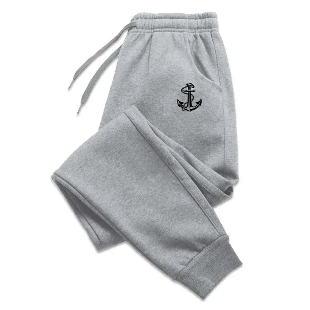 Men's Printed Pants Autumn Winter Men Women Running Pants Joggers Sweatpant Sport Casual Trousers Fitness Gym Fleece Pant