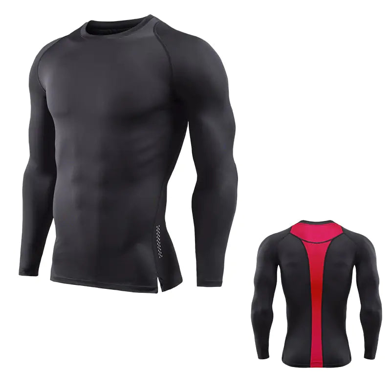Men's Long Sleeve Compression Quick-Dry Sports Shirt